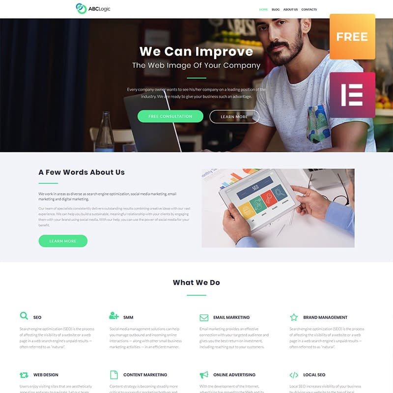 ABCLogic - Free WordPress Template
