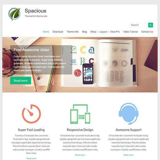 theme wordpress đa năng rộng rãi