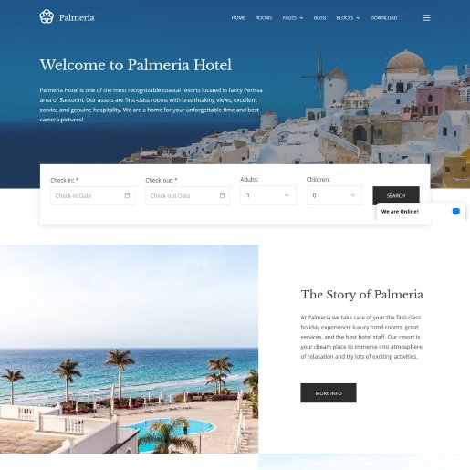 theme wordpress bất động sản palmeria