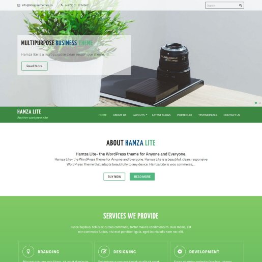 Hamza Lite các theme wordpress bất động sản miễn phí