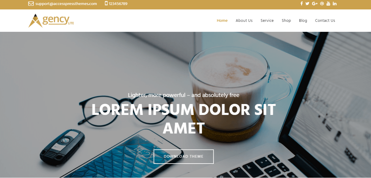 theme WordPress cơ quan