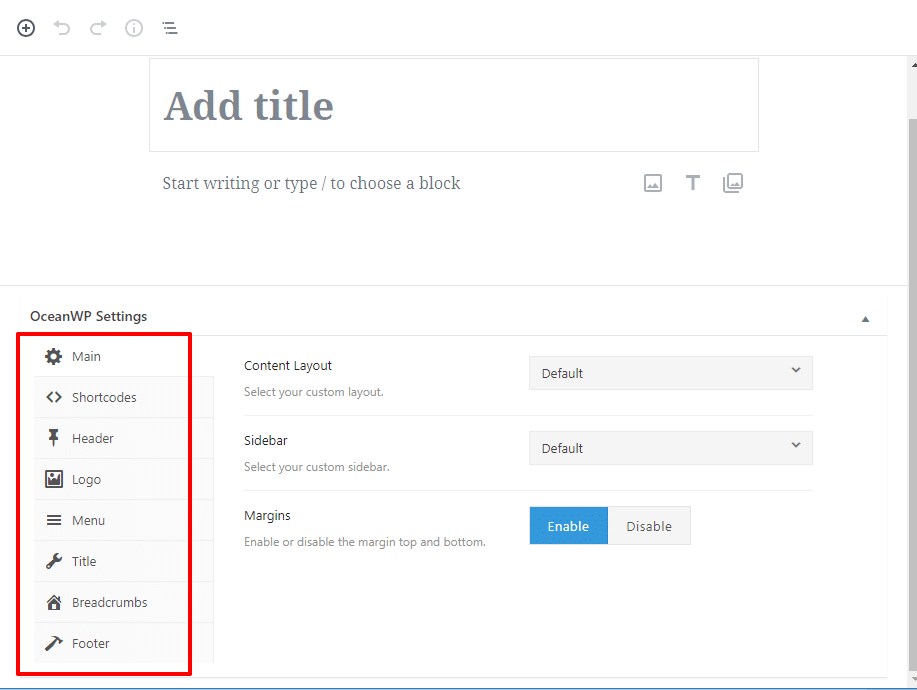Tùy chỉnh OceanWP - Theme wordpress nhẹ nhất