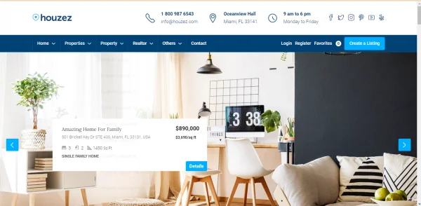 Giao diện bất động sản