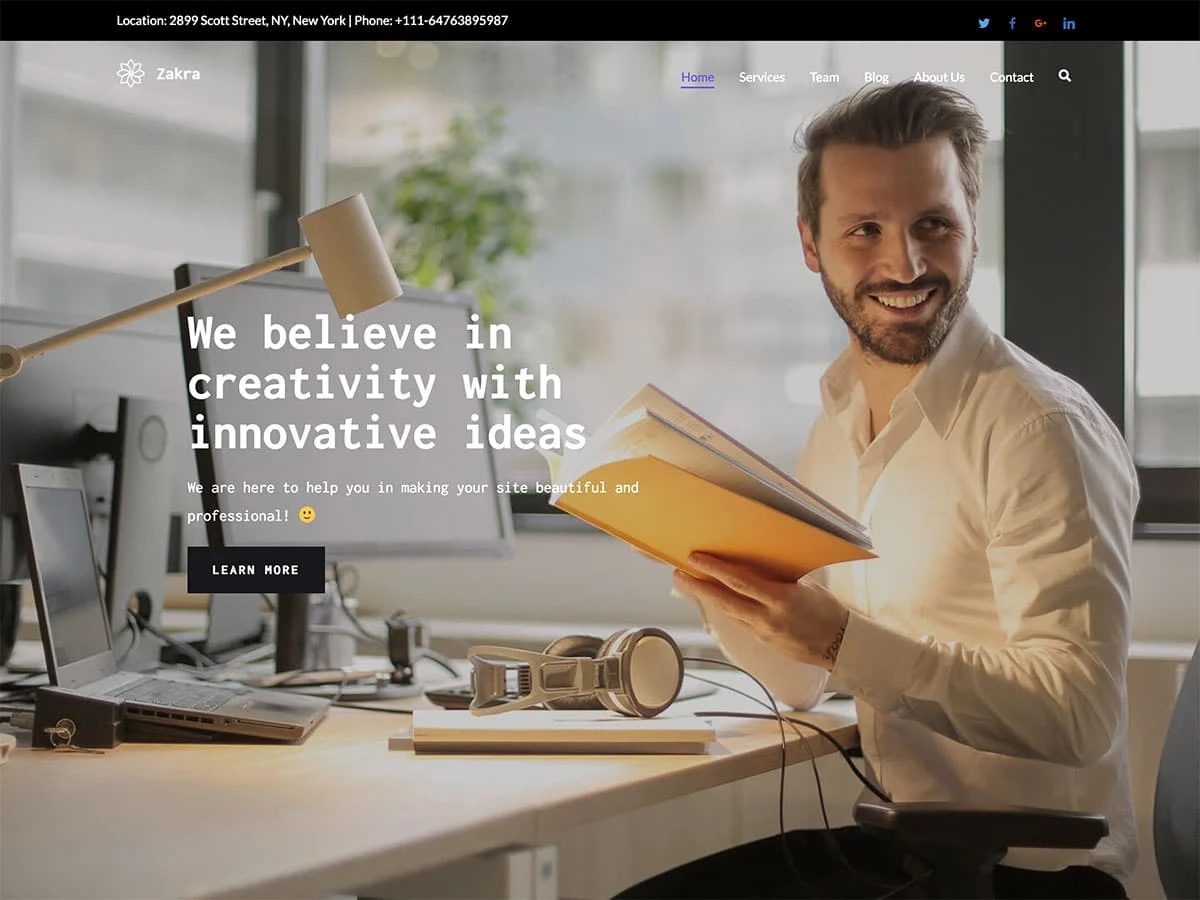 Zakra - Một trong các theme wordpress nhẹ nhất